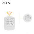 1/2Pcs Wireless Remote Control LED Under Cabinet Kitchen Light 5 Beads Touch Switch Night Lights For Wardrobe Bedroom Closet Stairs. 