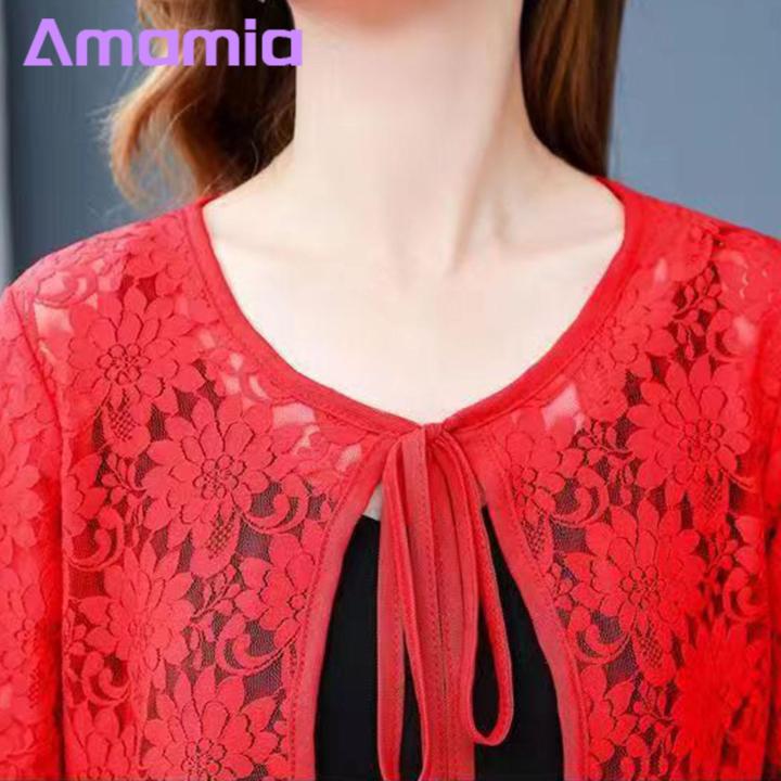 Women%20Lace%20Jackets%20Boho%20Floral%20Embroidered%20Lace-up%20Shawl%20Jacket%20for%20Women%20Stylish%20Sun%20Protection%20Coat%20with%20Hollow%20Out%20Design%20Perfect%20for%20Fall%20Spring%20Seasons%20Lightweight%20Lace%20Jacket%20-%20Image%203