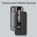 UCUC for OPPO A83 Back Cover Stripe NASA Frosted Transparent Hard Phone Case Thin Shockproof Full Cover Camera Protect Case.