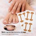 1/5pc Toe sticker Nail Strips Anti-roll Nail Glue Toe Inlay Nail Corrector Stickers Nail Patch Ingrown Toenail Correction Tool.