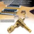 12 Guitar Tuning Pegs VERROUILLAGE Tuner Touches Guitar Strings Button 6L + 6R Gold. 