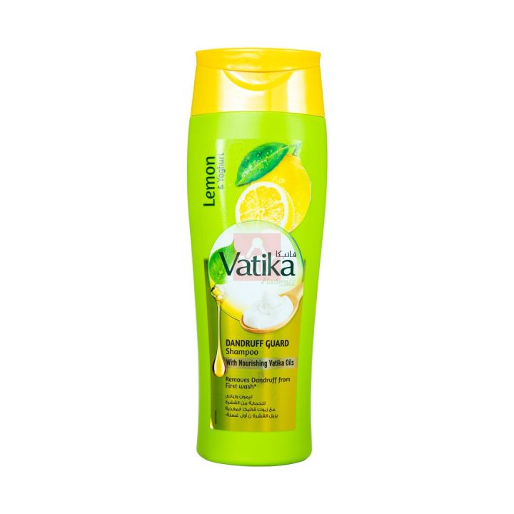 International UAE product Hair care Vatika Shampoo -Lemon & Yoghurt- used for male/ female - 400 ml