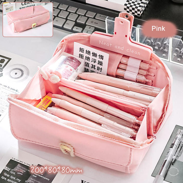 8 Layers Pencil Case Stationery Storage Bag Large Capacity Bag Students Stationery Large-capacity Pen Bag Pencil Case Large Opening Pencil Bag