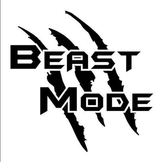 Sticker For Bike | Beast mood (Motorcycle) | Best Quality ( Sticker_Mode )