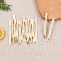 100PCS Bamboo Disposable Wooden Fruit Fork Dessert Cocktail Set Summer Party Home Household Decor Tableware Supplies. 