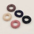 Women's Spiral Hair Ties Telephone Wire Cord Girl Hair Ring Elastic Head Bands Rubber Band Scrunchies Ladies Headwear Sweet Korean Large Spring Summer Thickened Stretchy Children Durable Tie Hair Tool Hair Accessories.