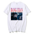 Stray Kids Bang Chan T-shirt Korean streetwear tshirt KPOP Concert graphic cotton tee SKZ Bang Chan group music straykids tshirt. 