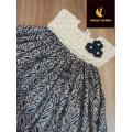 Baby dress with crochet neck. 