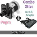 Mini Water Pump DC 220 Volt, Water Proof with Power Adapter (Combo + Free). 