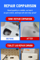 Wangu Ceramic Repair Agent – 85g Waterproof, Mold-Resistant Adhesive for Bathtubs, Toilets, Tiles & Porcelain High Strength, Odorless, Easy Application.