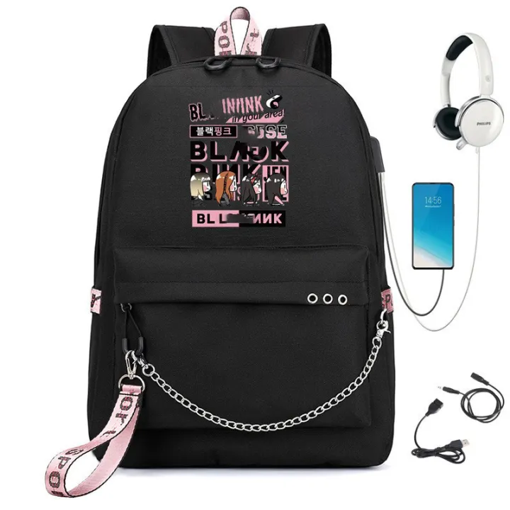 black%20pink%20Same%20Style%20USB%20Rechargeable%20Backpack%20Multifunctional%20Backpack%20ins%20Large%20Capacity%20Waterproof%20Schoolbag%20-%20Image%205