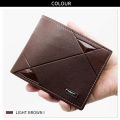 2023 New Style Wallet For Men Fashion Wallets High Quality Leather Leisure Double Fold Wallet Banknote Credit Card Men's Bags. 