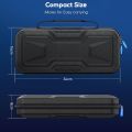 Qiunery Portable Storage Case EVA Hard Shell Shock-Proof Protective Case Storage Bag With Handle Travel Carrying Case Compatible For PS5 Portal Game Console Accessories. 