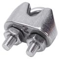 2mm 1/16 Inch Stainless Steel Wire Rope Cable Clamp Fastener 12pcs. 