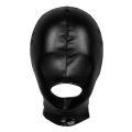 Uni Mens Women Cosplay Face Mask Latex Shiny Metallic Open Mouth Hole Headgear Full Face Mask Hood for Role Play Costume. 