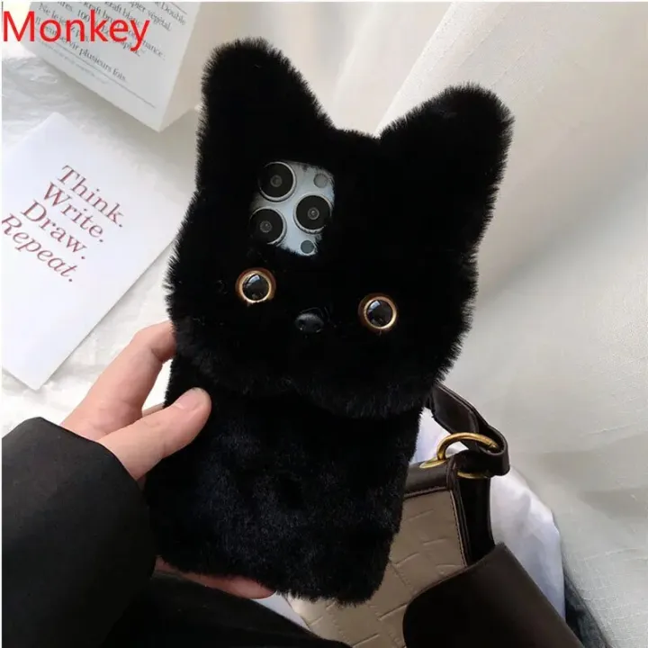 3D%20Cute%20Plush%20Cat%20Case%20iphone%2013%20pro%20For%20iPhone%2011%2012%2014%2015%20Pro%20Max%20X%20XS%20XR%206%207%208%20Plus%20SE%202%20Furry%20Fluffy%20Fur%20Soft%20Silicone%20Cover%20-%20Image%207