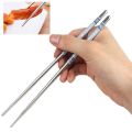Stainless Steel Chopsticks Flower Printed Food Stick, Portable Reusable Chopsticks, Japanese Tableware, 1 Pair.