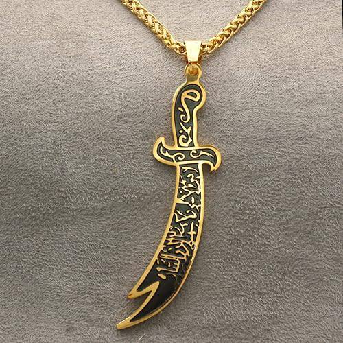 Arabic%20Imam%20Ali%20Zulfiqar%20Stainless%20Steel%20%20Men%20Muslim%20%20Knife%20Islamic%20%20Mens%20Necklace%20-%20Image%205