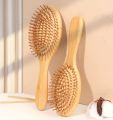 Premium Eco-Friendly Wooden Hair Comb & Bamboo Massage Brush - Natural Hair Care & Styling Tool. 