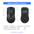 ZELOTES F-22 2.4GHz Wireless Mouse Gaming Mouse 6 Keys Optical Mice Ergonomic Design with 3 Adjustable DPI for PC Laptop.