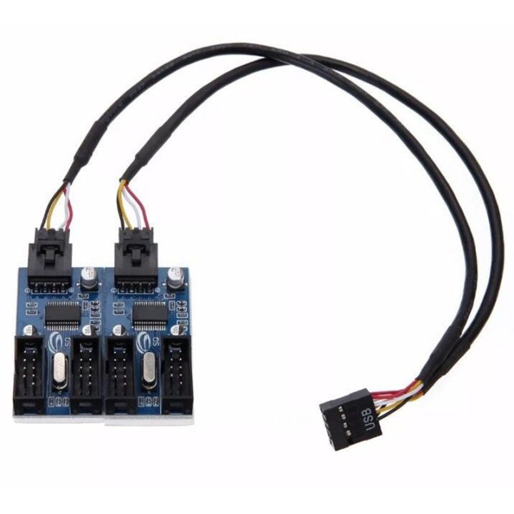 Motherboard Usb 9Pin Header 1 To 4 Splitter Port Multiplier 30Cm ...