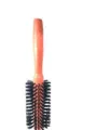 Curly Wood Handle Round Hair Comb-1pc.