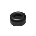 4pics Round Rubber Door Stop / Ramp Stop in Black or White.