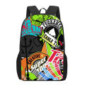 Anime Graffiti Sticker Pattern Children School Bag Girls Boys Casual Book Bag Teenager Daily Backpack Woman Men Travel Rucksacks. 