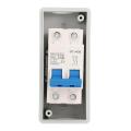 DC Disconnect Switch, IP65 Waterproof 16A 1000V Transparent Cover DC Miniature Circuit Breaker for RV. 