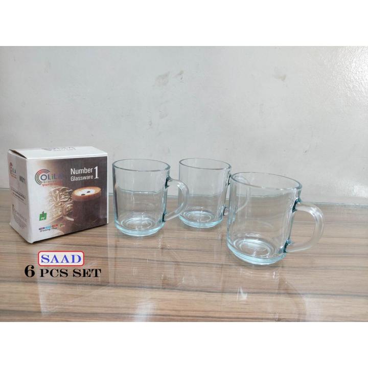 6 Pcs Tea Cup Mug. Chai / Tea Style Experience Mug Set. Model:W011:T60.