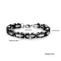 China Supplier Cool Punk Style Stainless Steel Thick Jewelry Men Chunky Chain Bracelet.