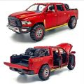1: 32 imitation alloy Dodge Ram pickup truck model with spare tire sound and light return toy for children's birthday. 