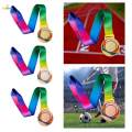 Award Medal 1ST 2ND 3rd Prizes Award Gift Winner Medal with Neck Ribbon for Basketball Parties. 