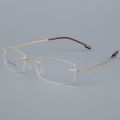BCLEAR Titanium Alloy Rimless Glasses Frame Men Ultralight Prescription Myopia Optical Eyeglasses Male Frameless Eyewear 6 color. 