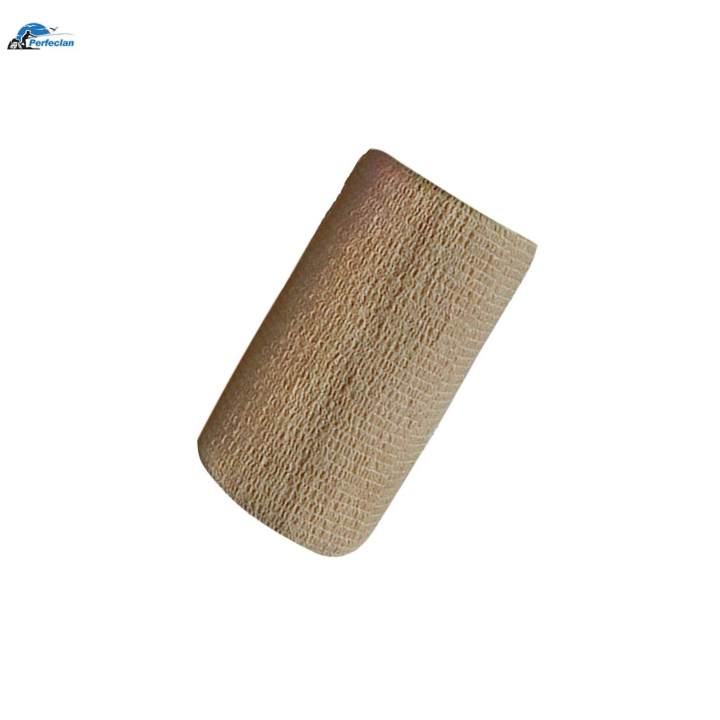 Tape 4 inch Wide Breathable Self Adherent Wrap for Cats Sports Leg Khaki