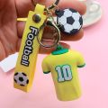 Football Player's Jersey Keychain Soccer Clothing Pendant Keyring Fashion Design Women Handbags Car Key Chain Gifts wholesale. 