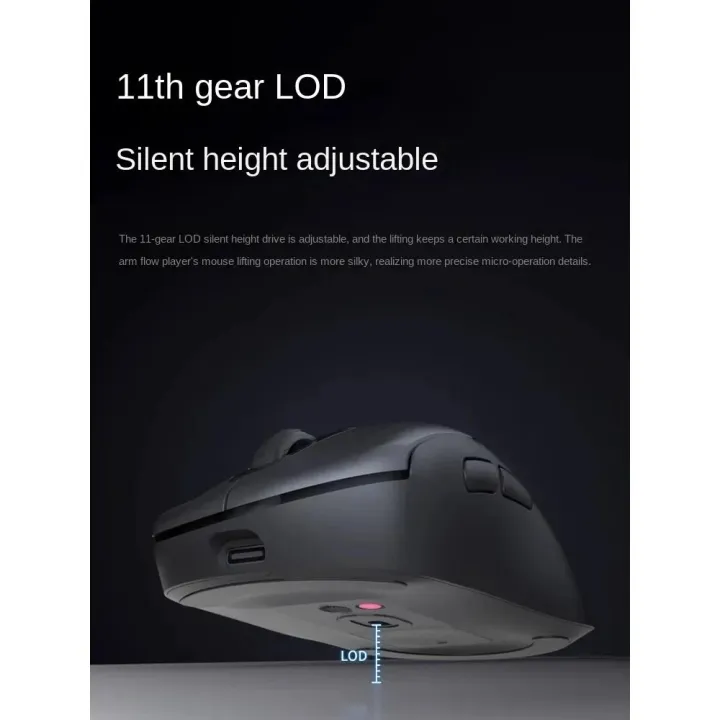 RAPOO%20VT3%20PRO%20MAX%20Wireless%20Mouse%20Gaming%20PAW3950%20Lightweight%20800mAh%2030000DPI%20750IPS%202.4G%20Dual%20Mode%2011%20Level%20LOD%20OTA%20Update%208Khz%20-%20Image%205