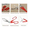 2X BBQ Charcoal Tong Barbecue Carbon Clamp Aluminum Plier Grilled Food Clip Portable Tongs Barbecue Accessories 50.8cm. 