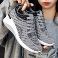 Shoes women's autumn new casual single shoes wholesale flatcake thick-soled light running sneakers daddy shoes women. 