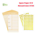 To Do List And MyChores Checklist Board With 13 pcs Paper And 150 Pcs Of Reward Stars For Kids,Habit Tracker or Daily and Weekly Planner, To Do List Reward Chart and Behavior Chart for Kids at Home(儿童自律打卡板. 
