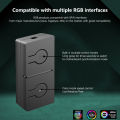 RGB Convertor 3pin To 4pin ARGB Light Fan Converter With 3-Way Splitter 5V/3pin ADD-RGB To 12V/4PIN Adapter.
