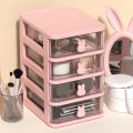 Office Desktop Storage Box Transparent Small Drawer Storage Cabinet Student Desk Stationery Sundries Storage Box. 