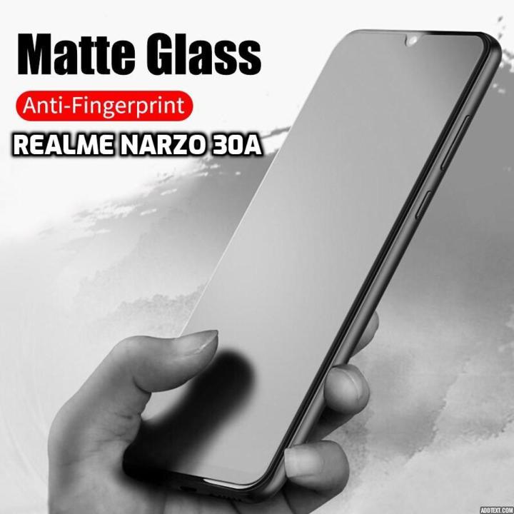 Realme Narzo 30A / Narzo 30 / Narzo 30 Pro 5G / Narzo 20 Premium Anti-Fingerprint Matte Screen Protector Tempered Glass