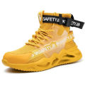 【selevn roind】 Fashion Work Boots Indestructible Steel Toe Cap Safety Shoes For Men Puncture-Proof Industrial Sneakers Adult Male Footwear.