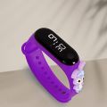 Purple Waterproof Touch Screen LED Digital Watch for Boys and Girls. 