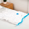 (New) travel vacuum bag clothe transcent compression pouch quilt organizer. 