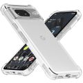 Google Pixel 8 TPU Back Cover Shockproof Silicone Bumper - Transparent. 