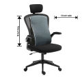 Full Lumbar Support Pillow – Ergonomic Memory Foam Back Cushion for Chair  | Large Wedge Backrest for Pain Relief. 