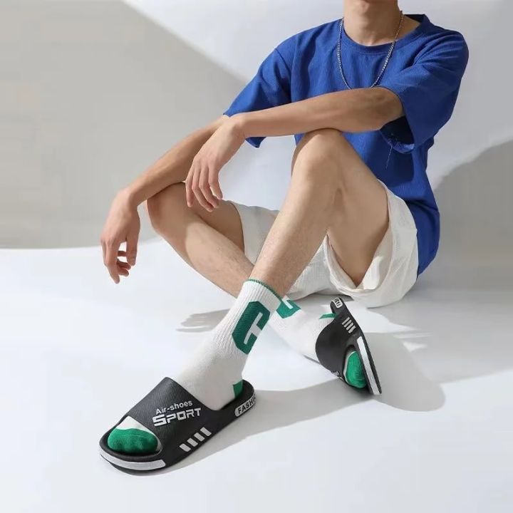 2024%20New%20Fashion%20Men's%20Slippers%20PVC%20Soft%20Sole%20Non-slip%20Slides%20Casual%20Outdoor%20Beach%20Flip%20Flops%20Home%20Bathroom%20Couples%20Slippers%20-%20Image%203