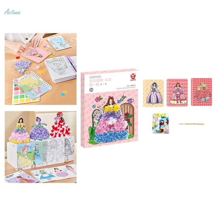 Colorful%20Watercolor%20Painting%20Book,%20Princess%20Theme%20Reusable%20Sticker%20Book,%20Removable%20Travel%20Sticker%20Book%20for%20Kids%20Birthday%20Party%20Supplies%20Awards%20-%20Image%204